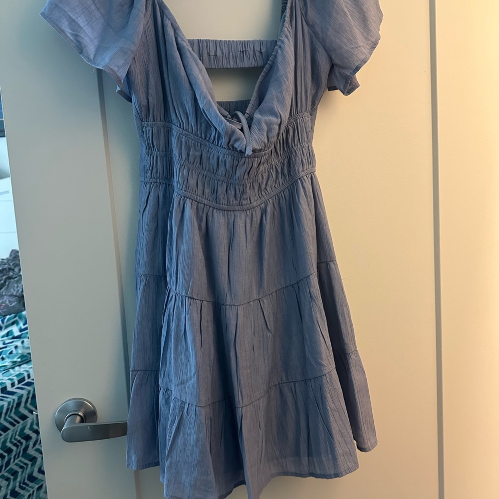 Elegant Blue Women's Dress